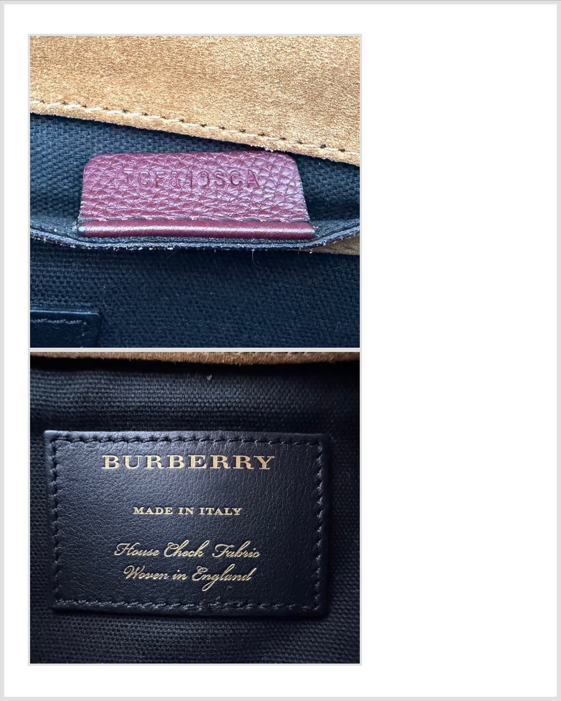 버버리 하우스 체크 & 레더 맥켄 스몰 크로스백 상품이미지9