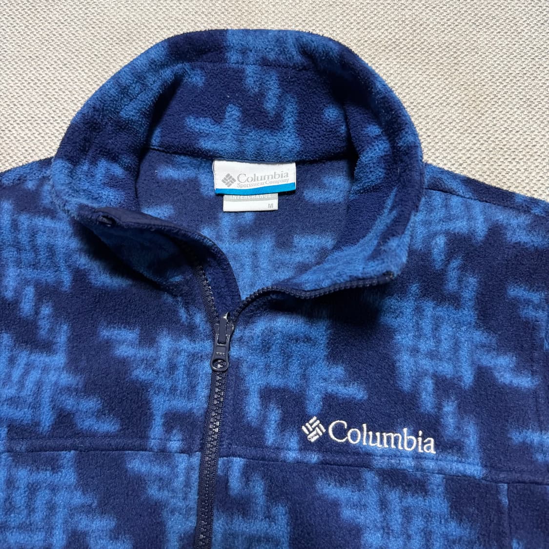 컬럼비아 패턴 플리스 집업 상품이미지2