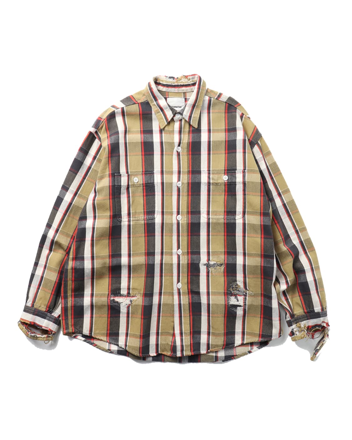 바우와우 BOWWOW Repair Ageing Flannel Shirts 상품이미지1