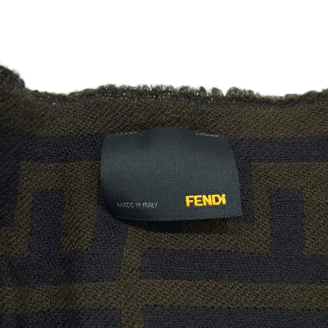 MX360 펜디 FF 모노그램 올리브그린 울 목도리 머플러 상품이미지5