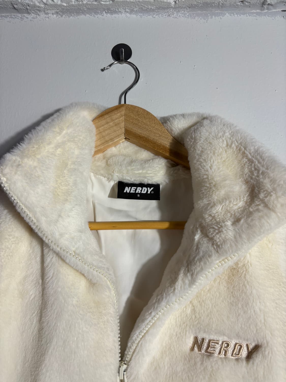 널디 아이보리 플리스 자켓 상품이미지3