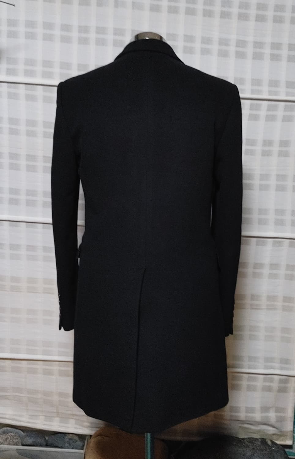 (한섬) 시스템 옴므 블랙 싱글 코트 100(슬림) / 캐시미어 블렌디드 상품이미지2