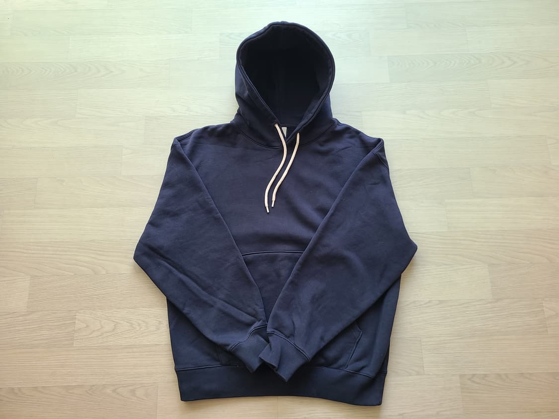 [S] 소버먼트 950g 솔리드 후디 잉크 네이비 후드티 판매 상품이미지2