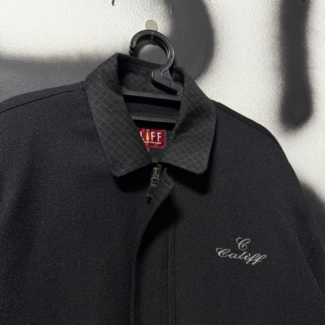 VTG 빈티지 내피 탈 부착 울 혼방 카라 퀼팅 봄버 자켓 상품이미지3