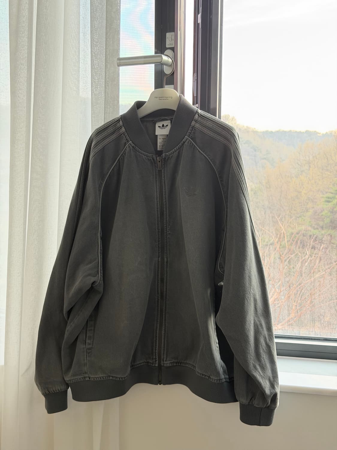 아디다스 블랙 워시 데님 자켓[XXXL](네고가능) 상품이미지2