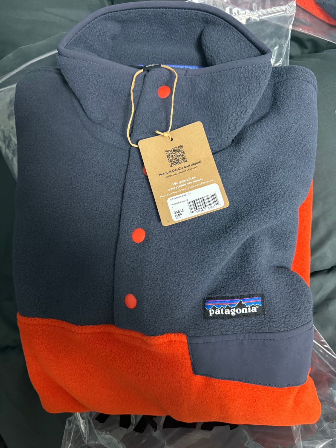 파타고니아 신칠라 라이트웨이트 폴리네이터 오렌지 L 상품이미지1