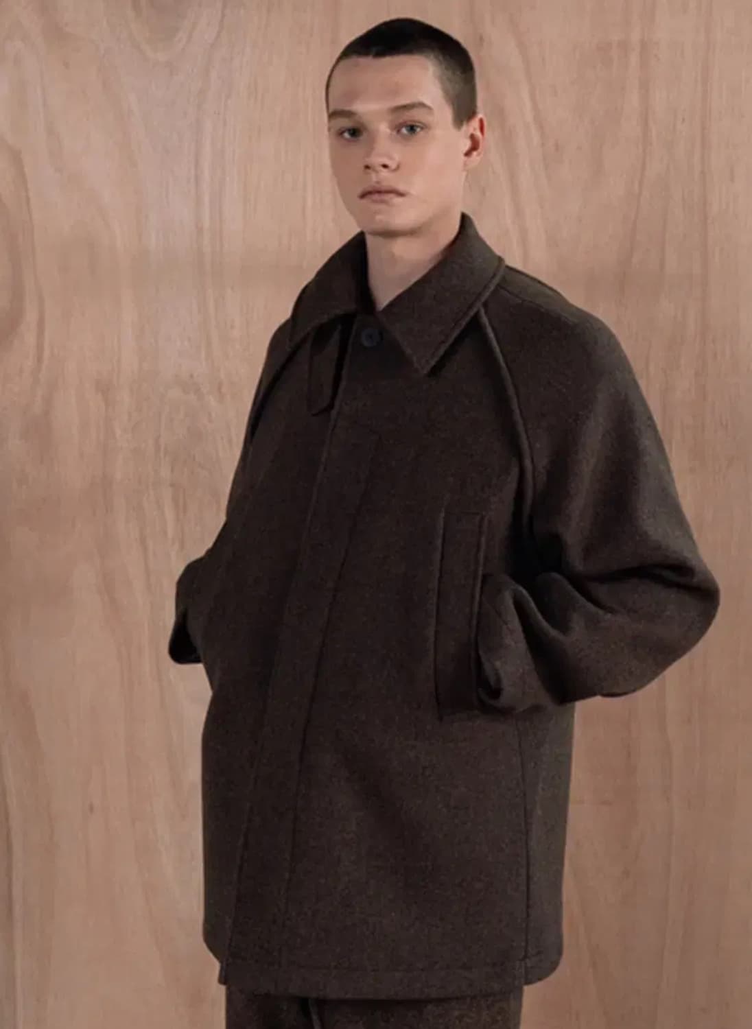 le17septembre homme half coat brown 상품이미지2