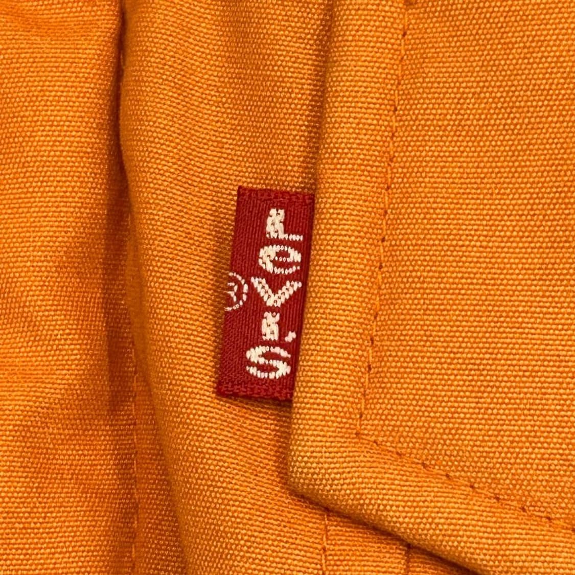 [일본판] 리바이스 레드탭 오렌지색 데님 다운 재킷 M 상품이미지2