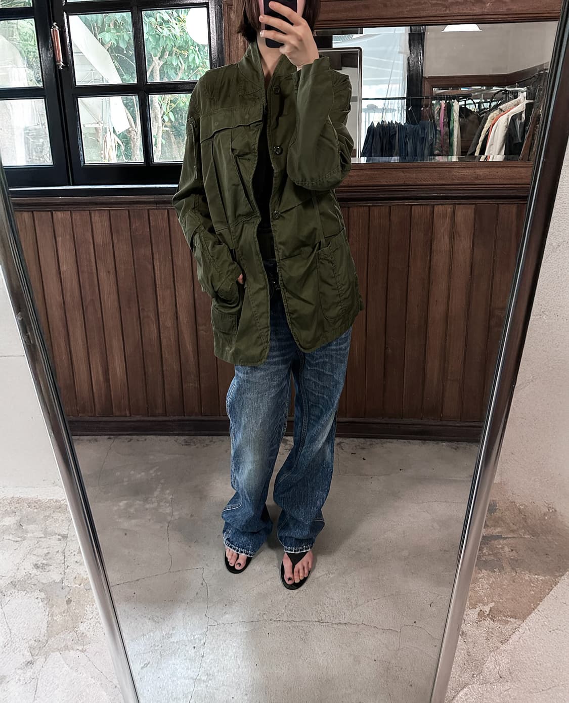 REBUILD BY NEEDLES bdu shawl collar jack 상품이미지3