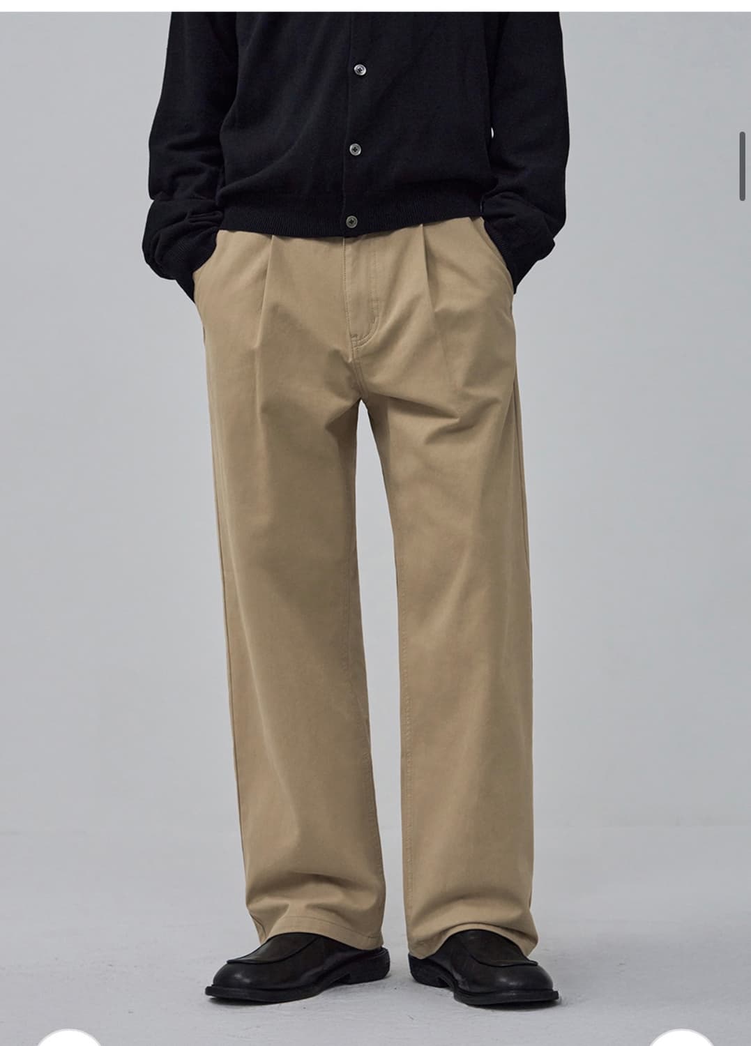 (새상품)(L) 아워데이즈 워시드 세미 와이드 코튼 치노 팬츠 상품이미지5