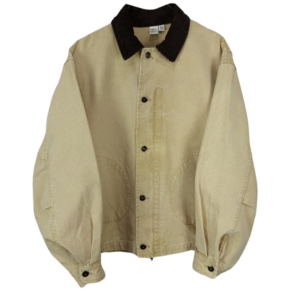 [파르티멘토] 코듀로이 골덴 카라 오버핏 워크 자켓 샌드 M19285 상품이미지2