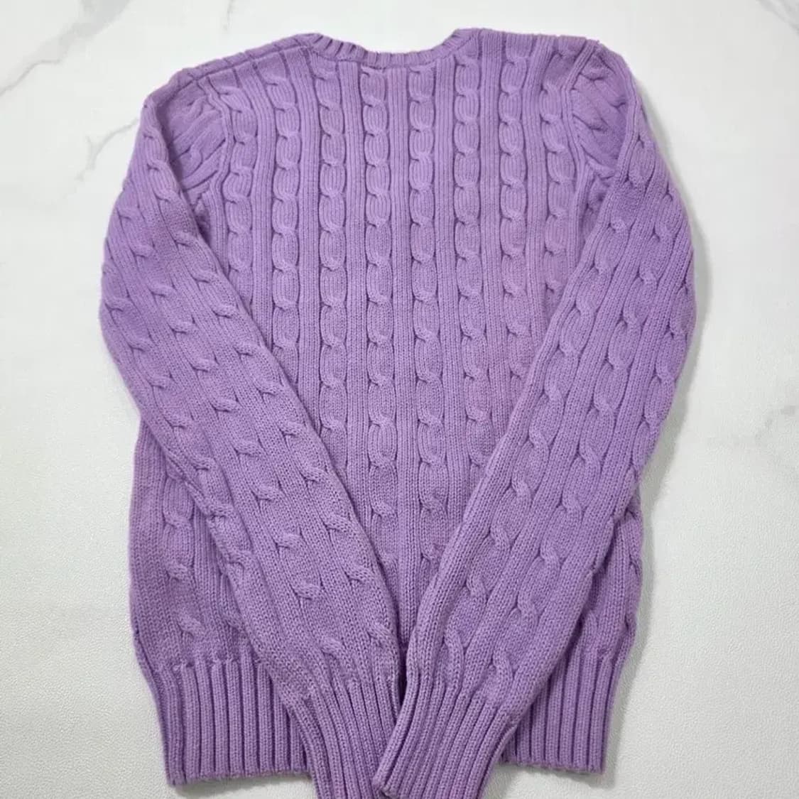[정품] 폴로 랄프로렌 스포츠 라벤더 케이블 브이넥 니트 44반 상품이미지4
