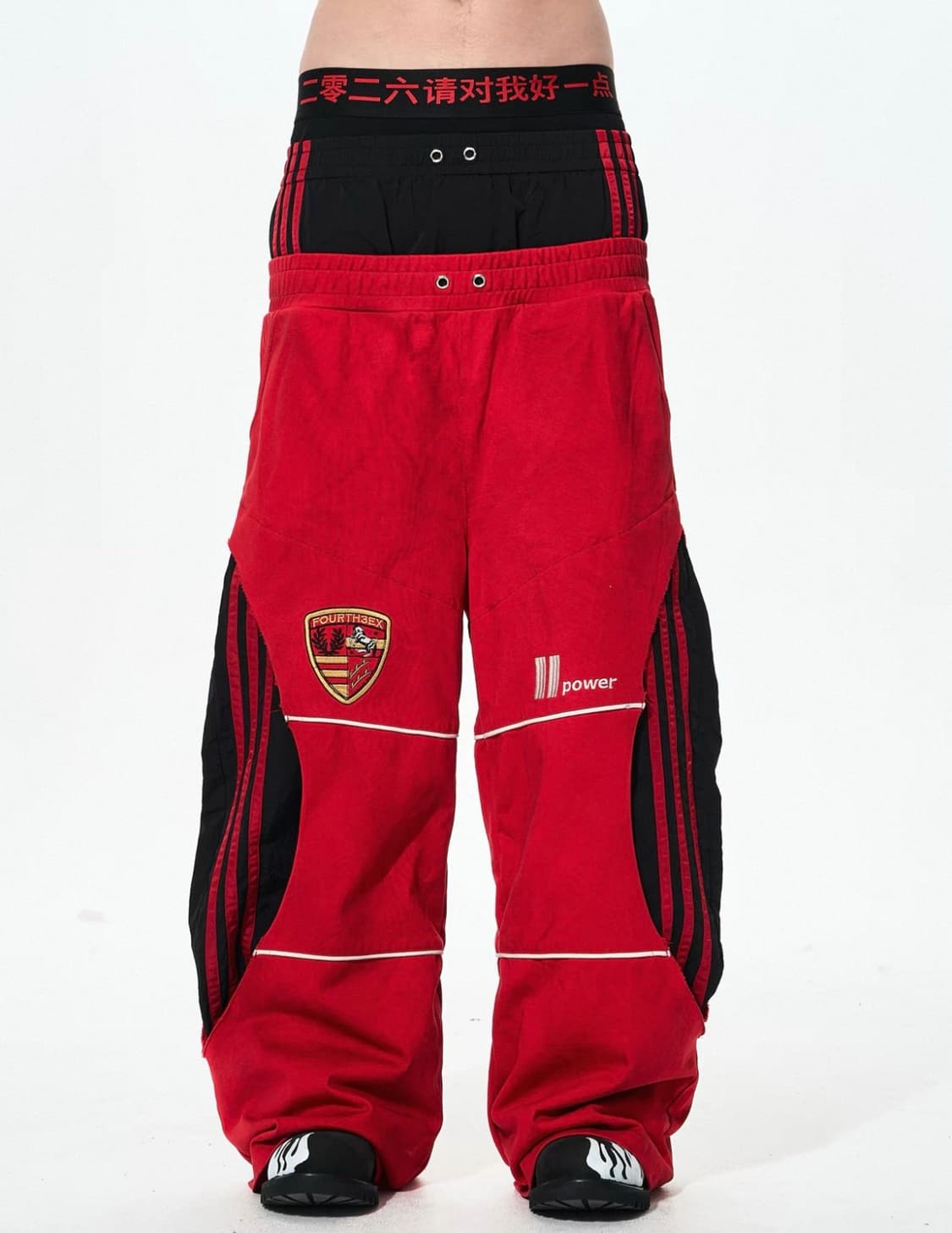 Red Stripe Baggy Sweatpants 상품이미지1