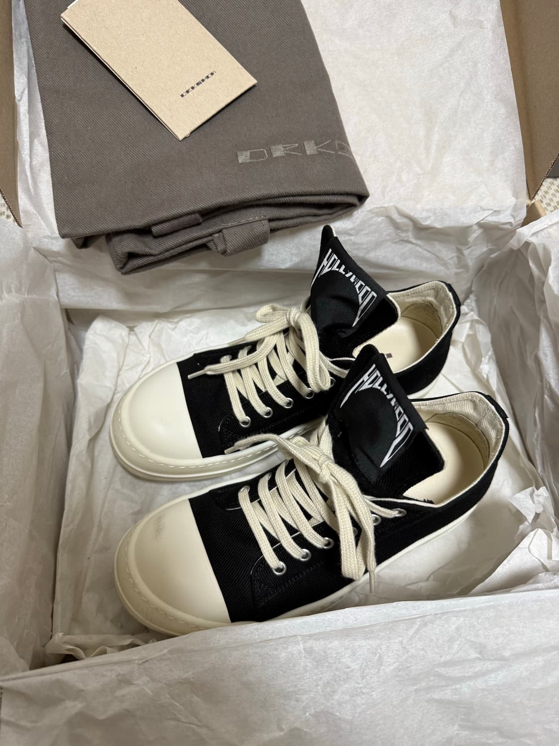 릭오웬스 다크쉐도우 할리우드 로우 스니커즈 (37) 상품이미지1