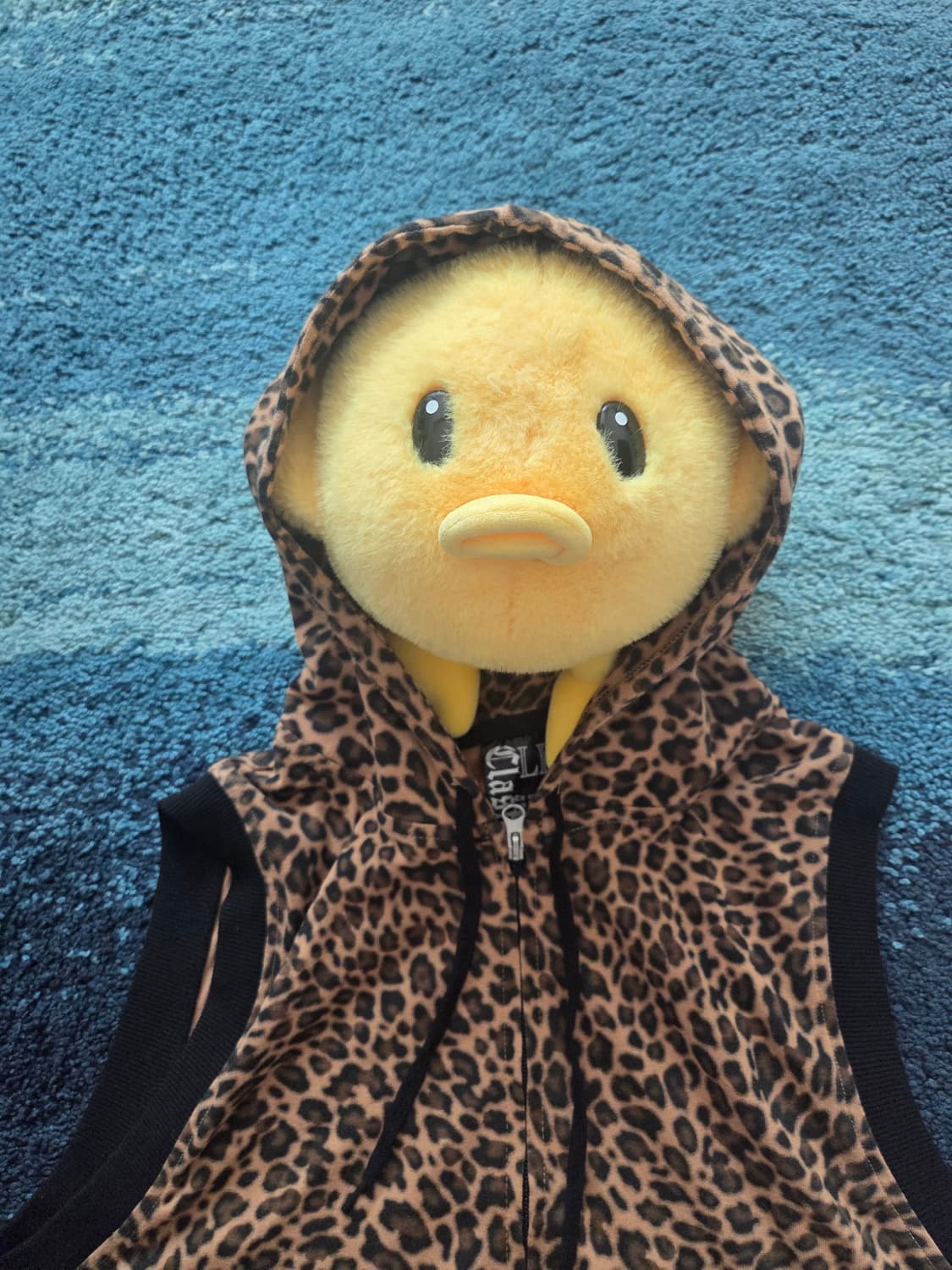 JPN 클래쉬(Clash) 갸루 타이거 프린트 민소매 후드티. 상품이미지2