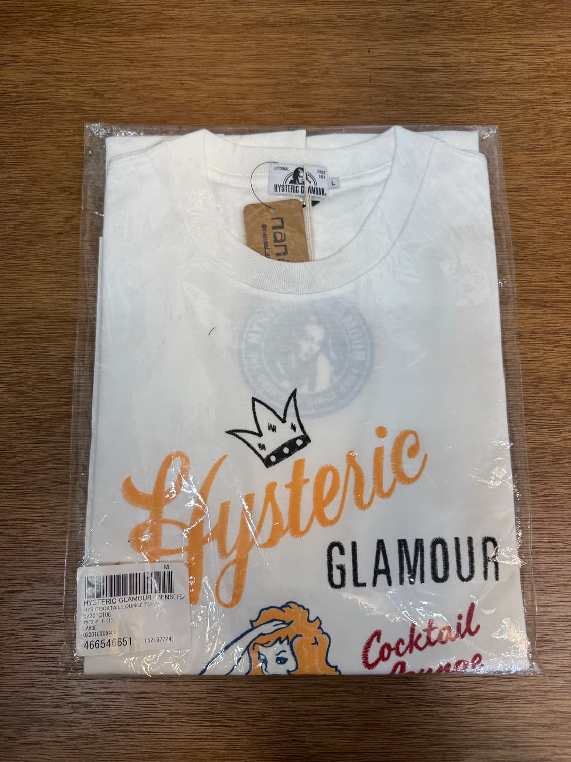 [L] 히스테릭글래머 칵테일 라운지 티셔츠 화이트 상품이미지8
