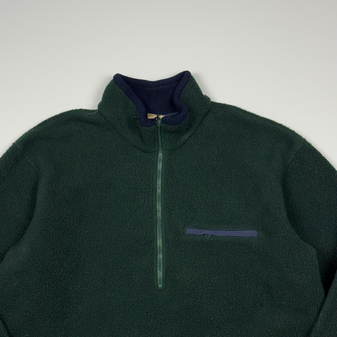 (115) 80s 엘엘빈 플리스 풀오버 다크그린 상품이미지3