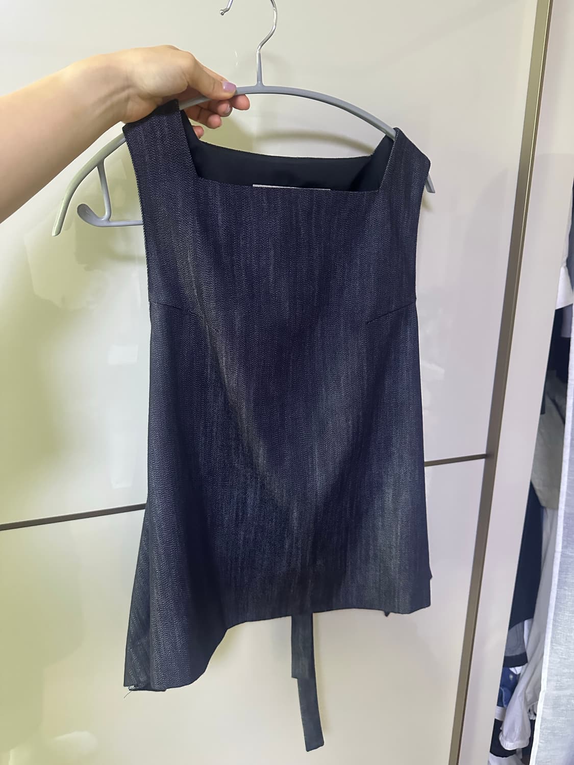 에핑글러 타이블라우스 데님 상품이미지1