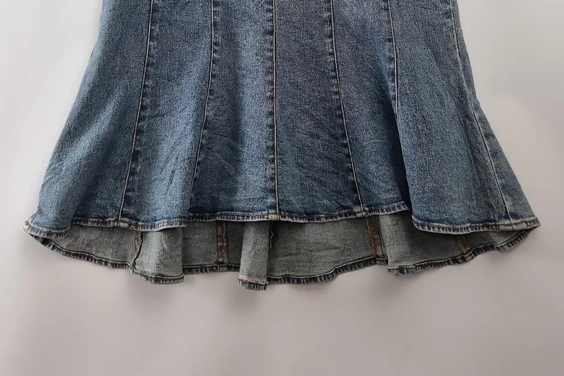 JPN 빈티지 데님 스커트 상품이미지4