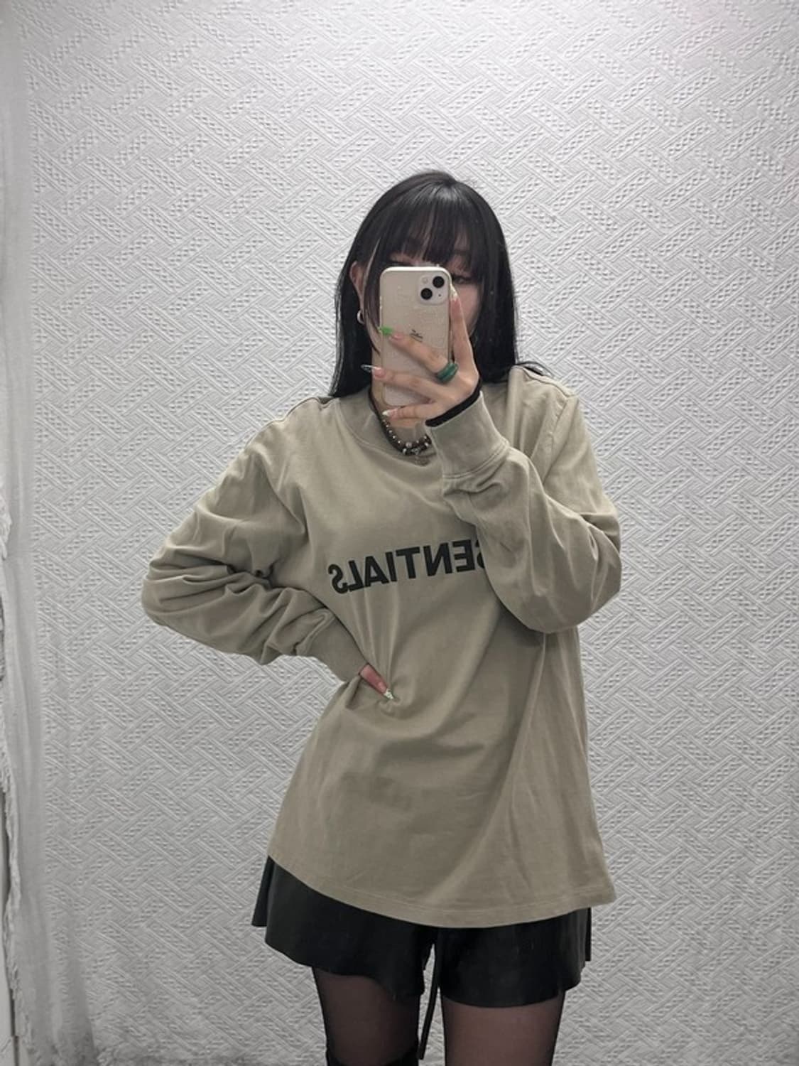 피어 오브 갓 에센셜 캐주얼 스펠로고 롱슬리브 긴팔티 S C09010 상품이미지2