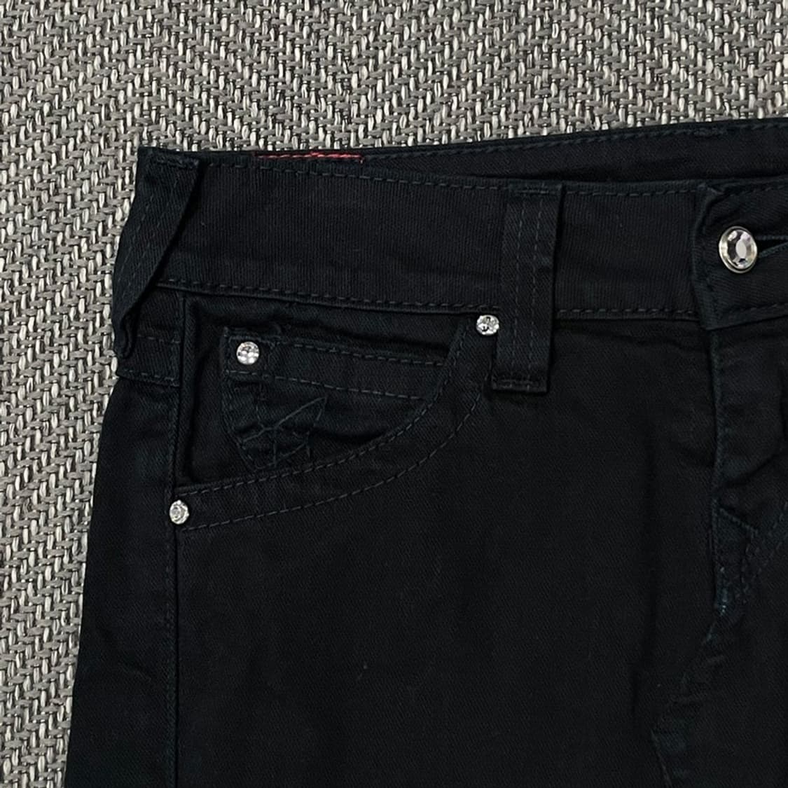 트루릴리전 큐빅 데님 스커트 v0145 상품이미지4