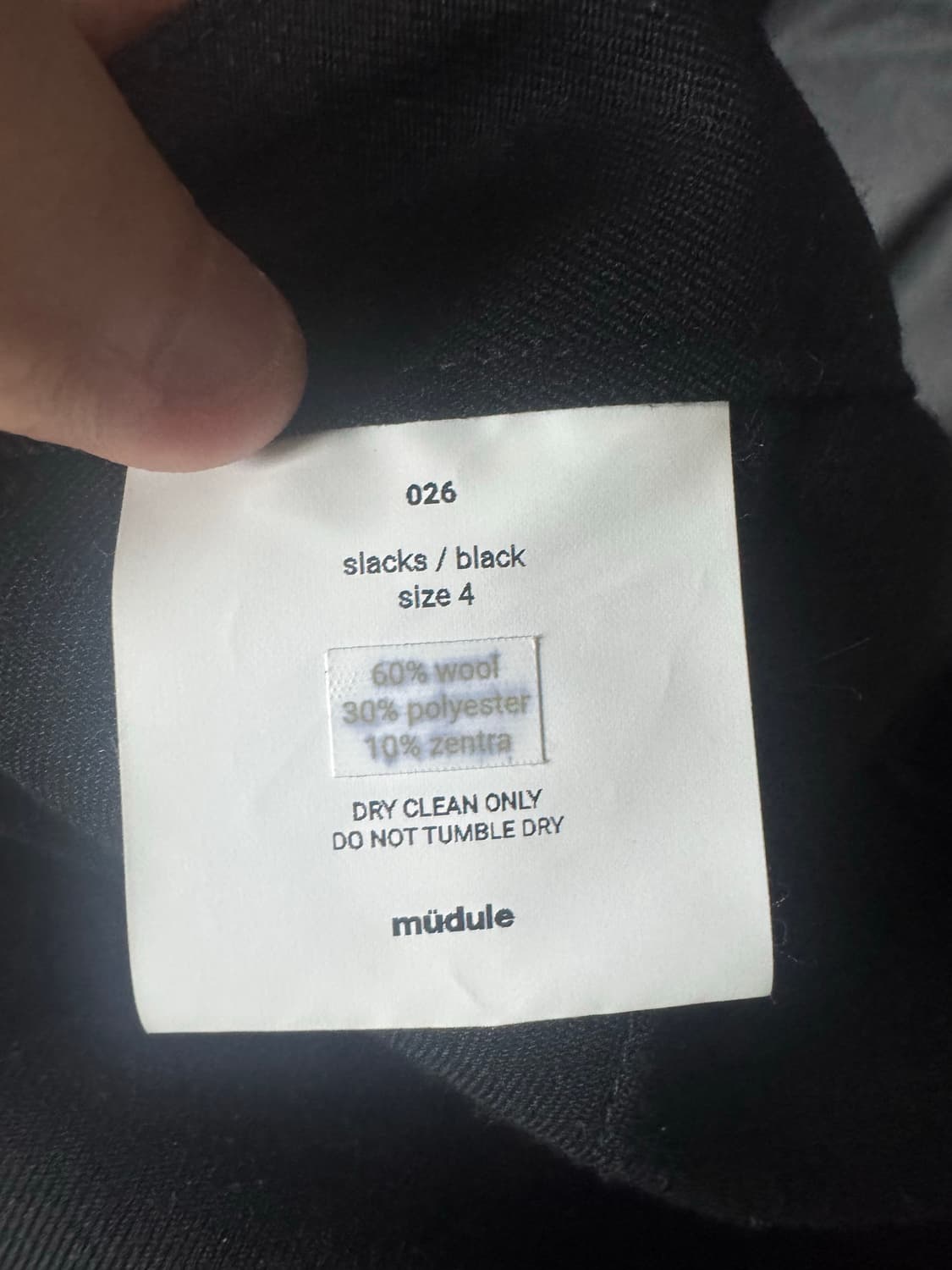 Mudule slacks black (4) 상품이미지3