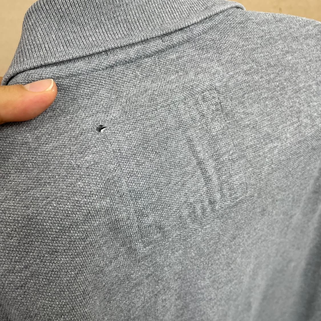 아베크롬비 앤 피치 그레이 빅로고 머슬핏 반팔 카라티 L 상품이미지6
