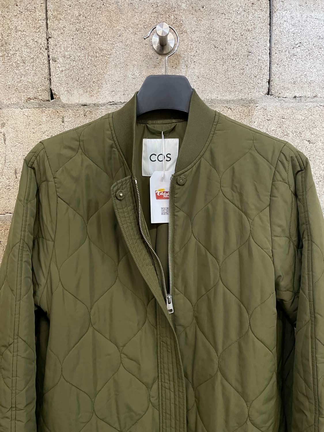 코스 퀼팅 롱 코트 상품이미지3