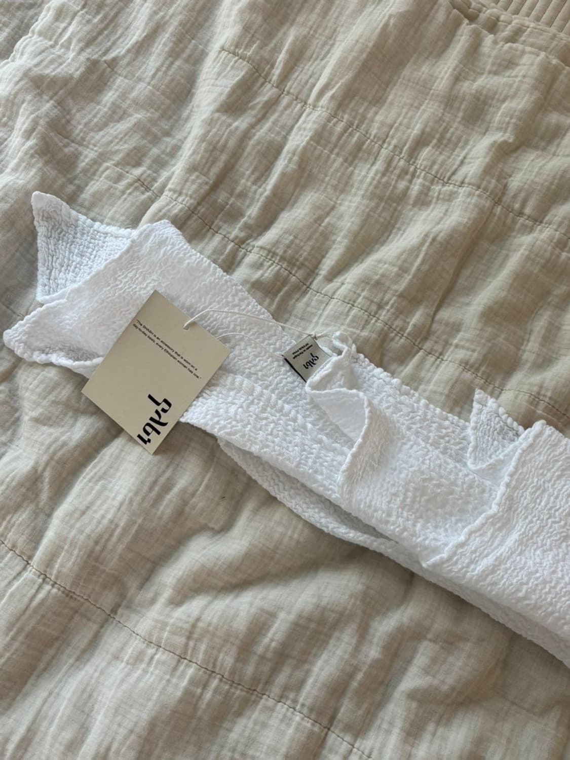 가비패브릭, 가비스카프 화이트 상품이미지1