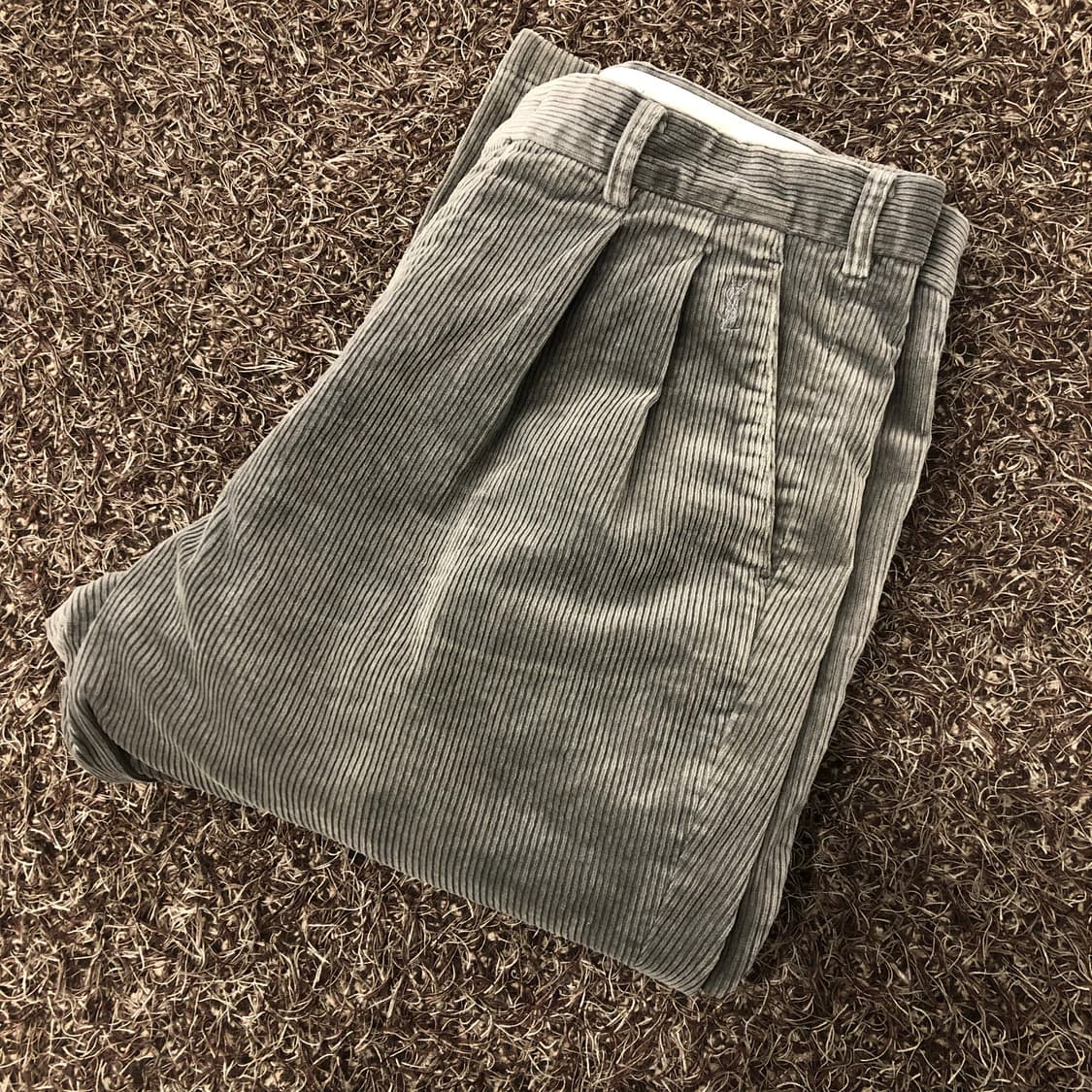 입생로랑 아카이브 그레이 코듀로이 팬츠 상품이미지1