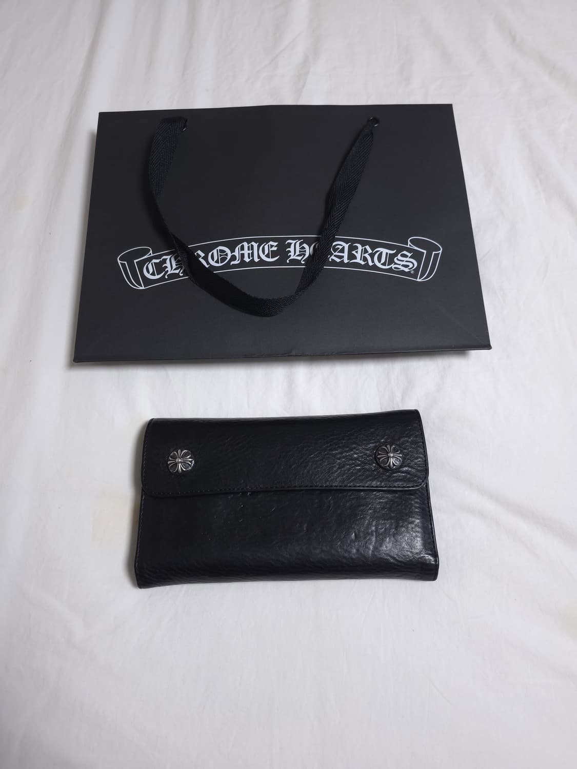 [OS] 크롬하츠 웨이브 크로스볼 장지갑 블랙 상품이미지1