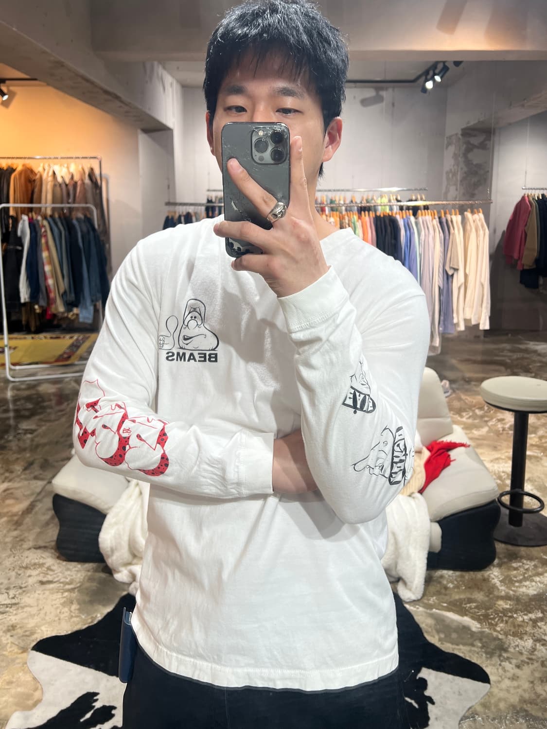 Beams 빔즈 롱슬리브 상품이미지1