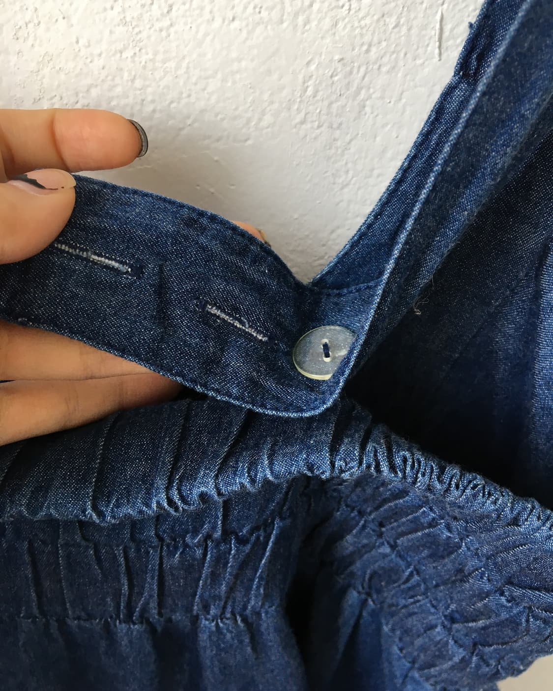 Denim suspender mood onepiece 상품이미지6