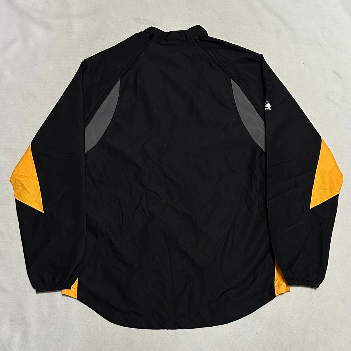 2XL 나이키 스우시 블랙 옐로 배색 반집업 아노락 상품이미지3