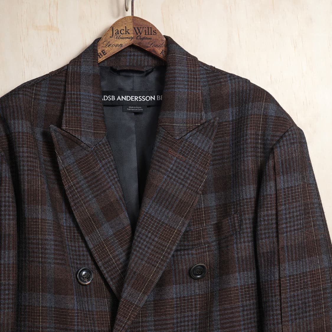 앤더슨벨 소이 체크 더블자켓 상품이미지4