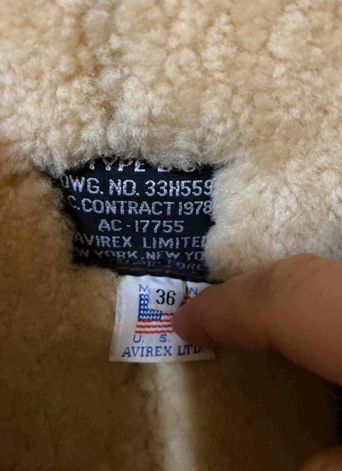 Avirex B-3 Jacket 아비렉스 b-3자켓 36 사이즈 상품이미지2