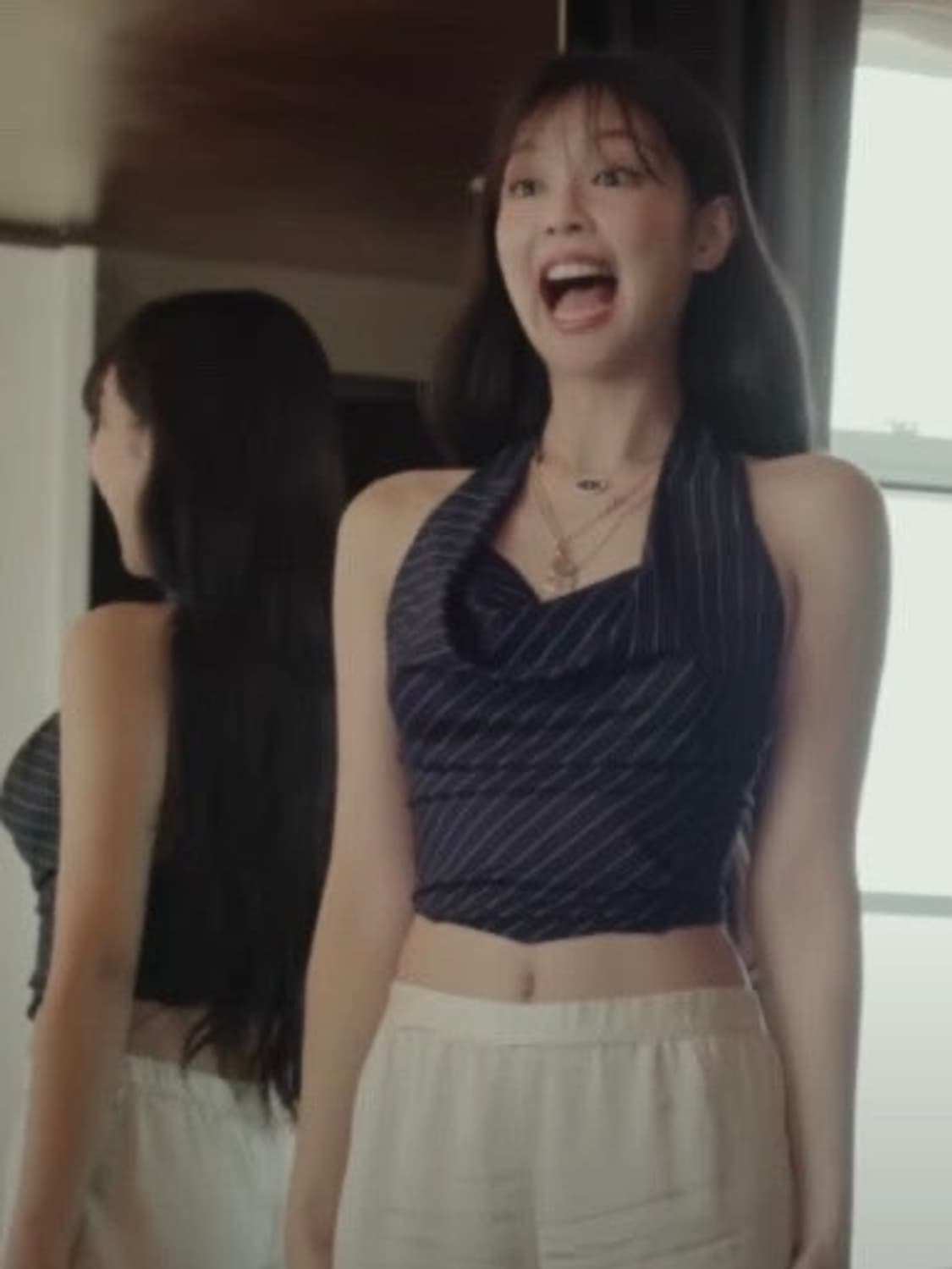 [제니 착용] 낫유어로즈 드레이핑 홀터넥 탑 상품이미지2