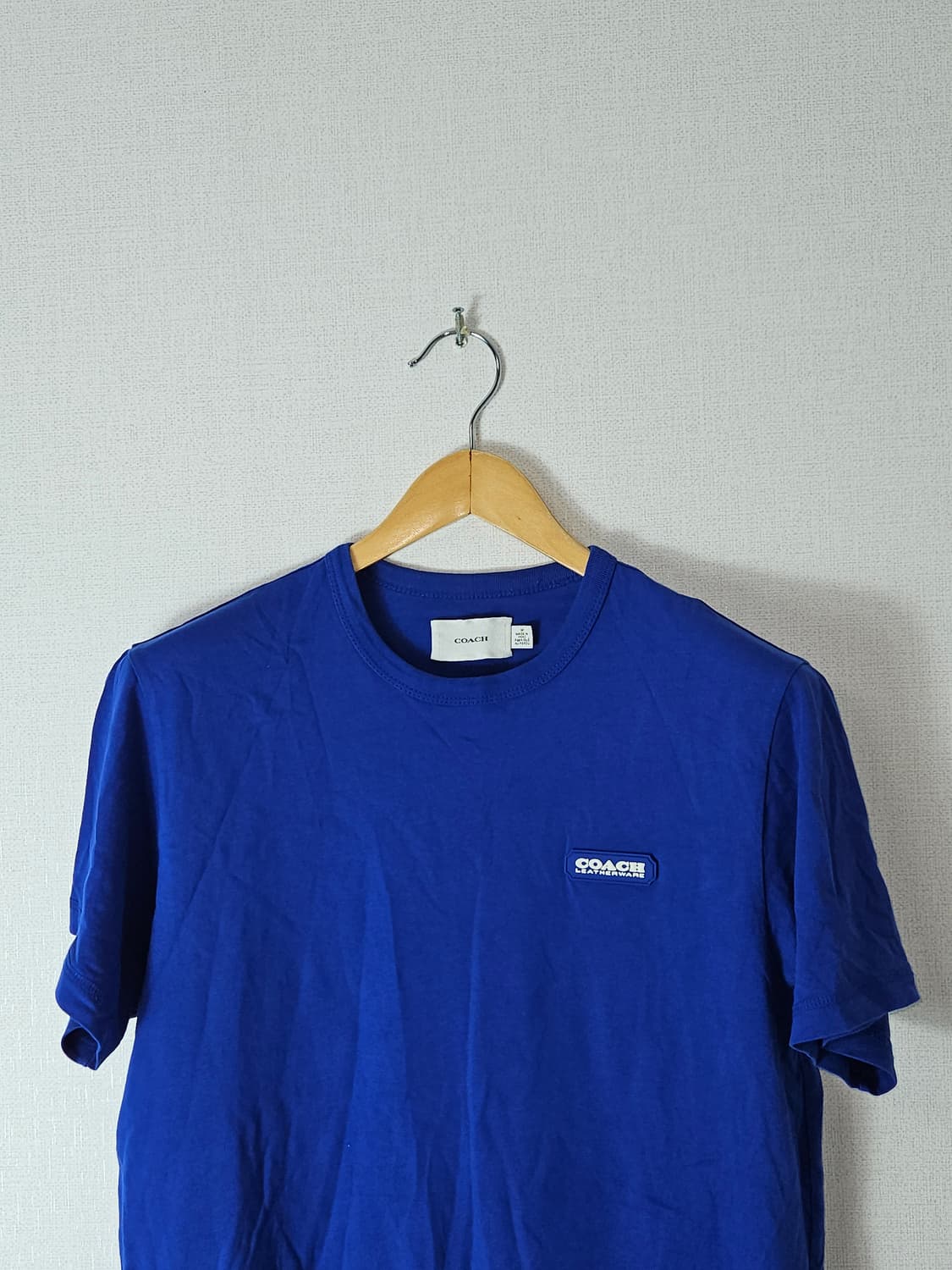 COACH 코치 맨즈 에센셜 티셔츠 워터블루 M 100 정품 상품이미지1