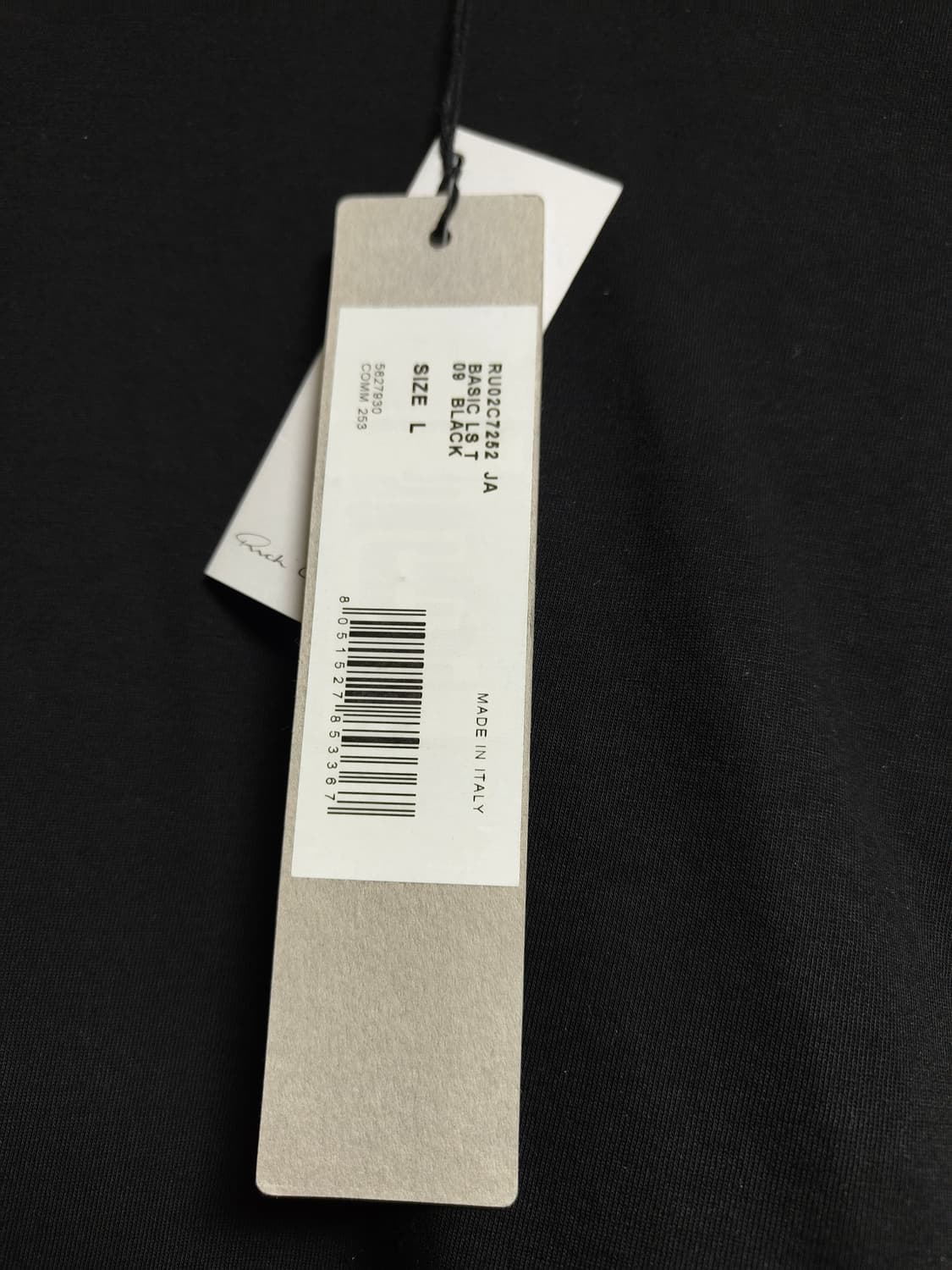 릭오웬스 크루넥 티셔츠 상품이미지5