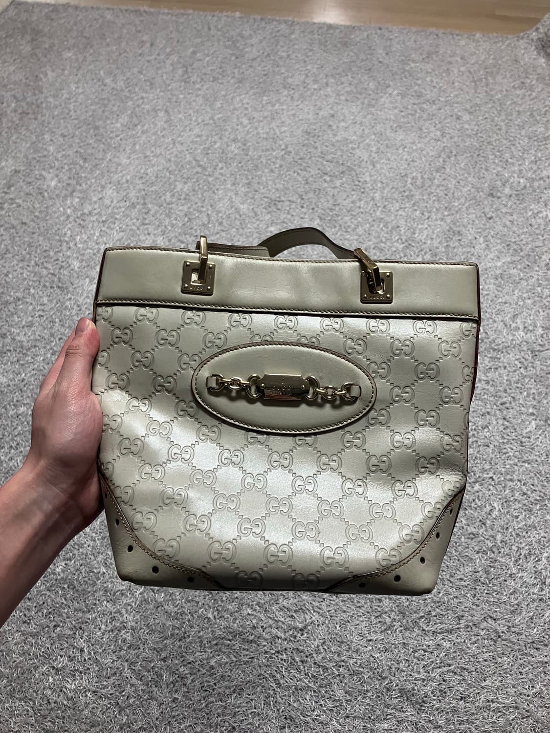 구찌 gg 아이보리 토트백 상품이미지4