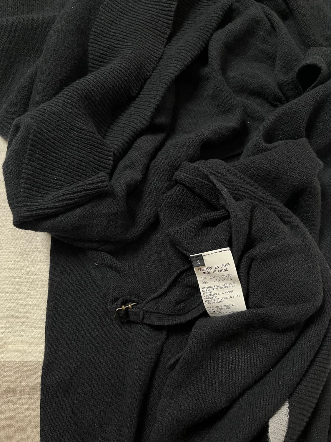 요지야마모토 2way 니트 원피스 yohji 레이어드  상품이미지9