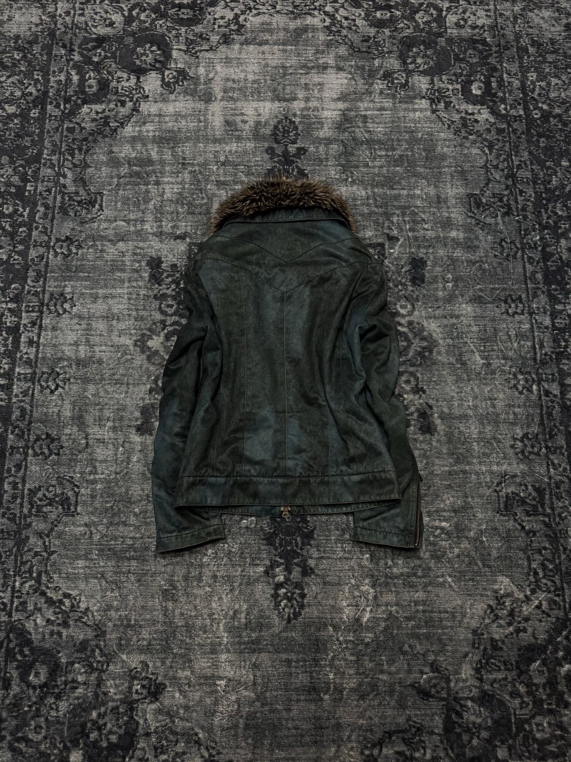 Tornado mart 00s archive dark blue fur j 상품이미지6