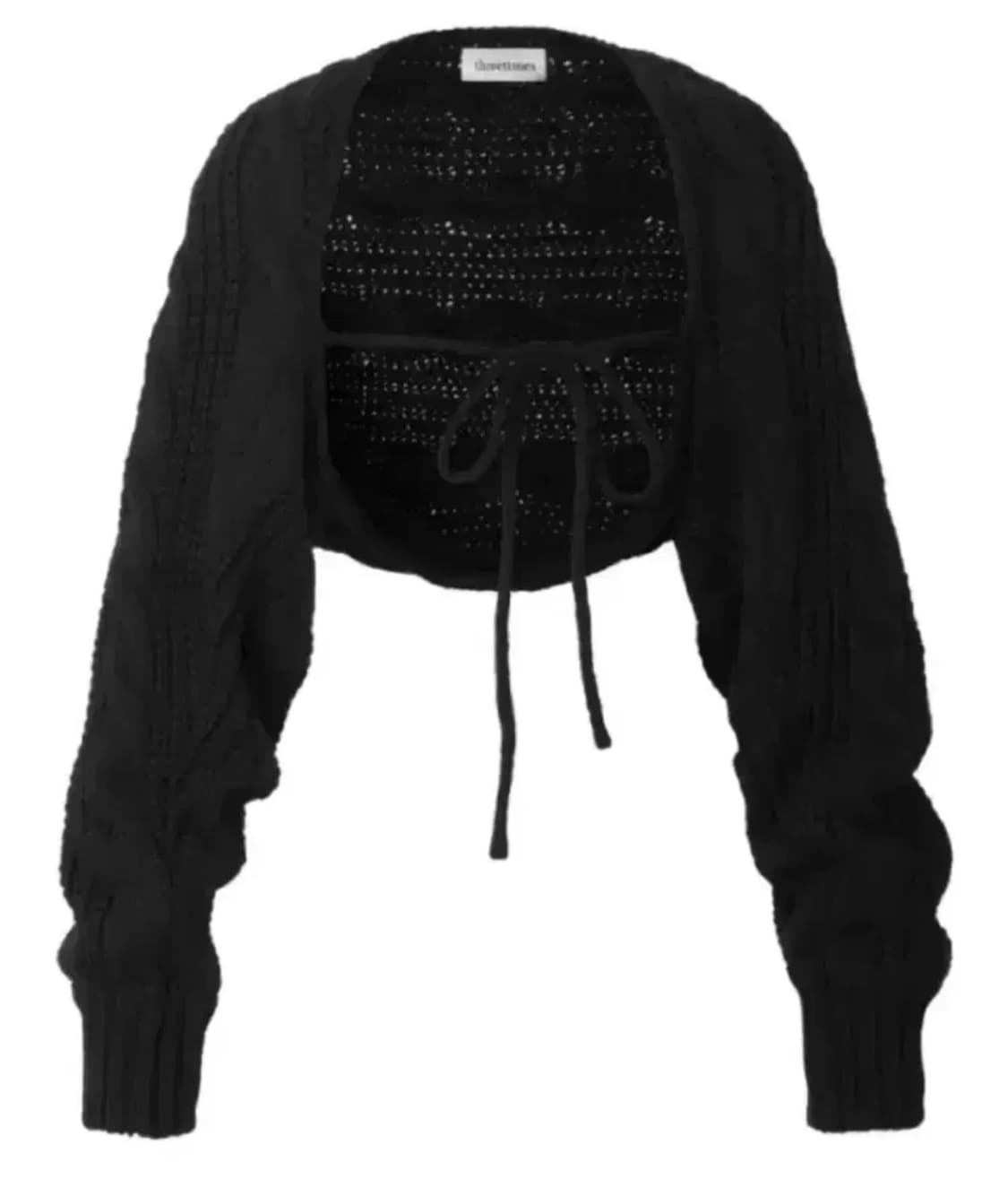 쓰리타임즈 cable baggy 볼레로 상품이미지1