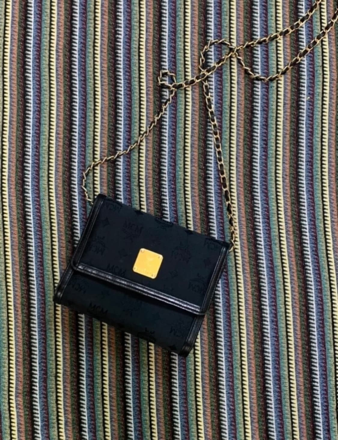 MCM 블랙 체인 숄더백 상품이미지1