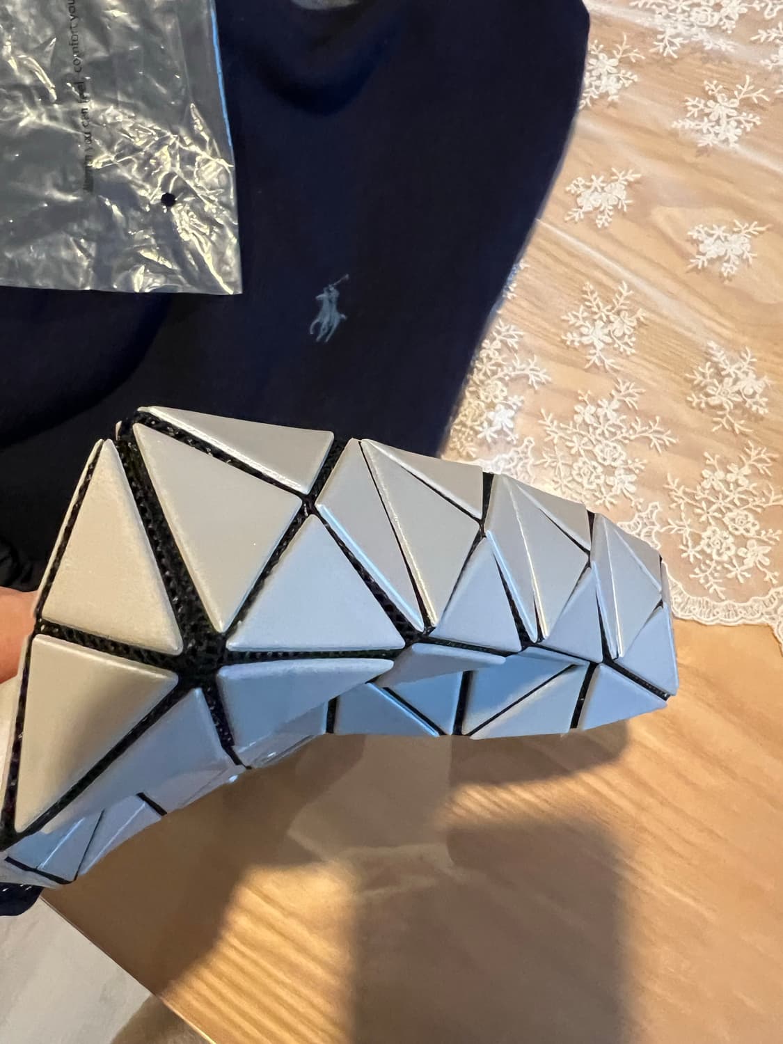 바오바오(정품) 박시 스몰 토트백 실버 상품이미지7