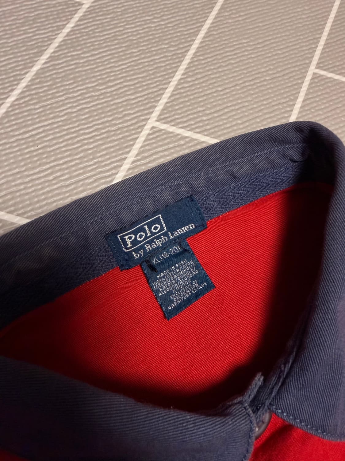 폴로 빅포니 성조기 긴팔 럭비티 레드 상품이미지5