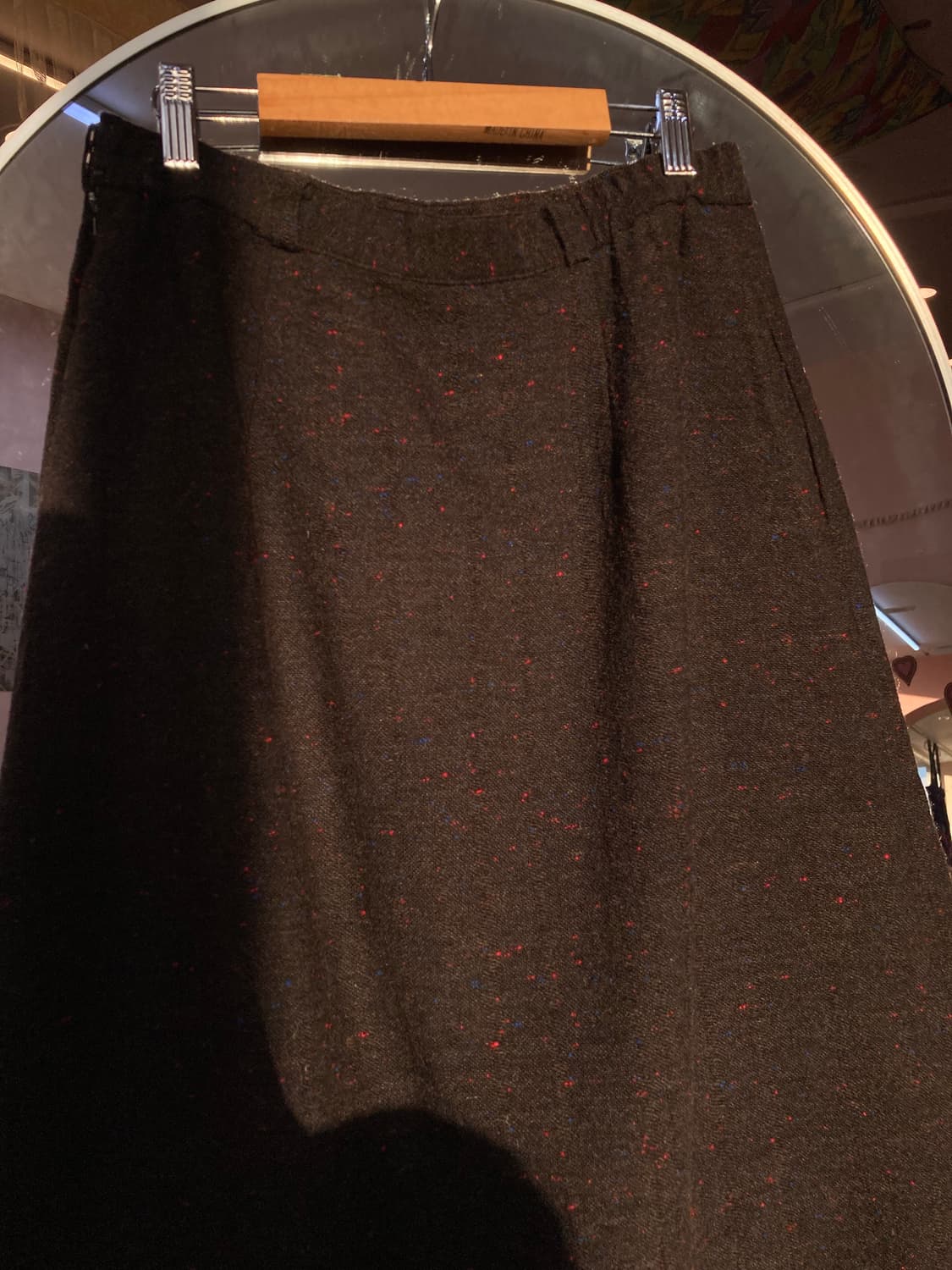 빈티지 울 보카시 브라운 롱스커트 상품이미지6