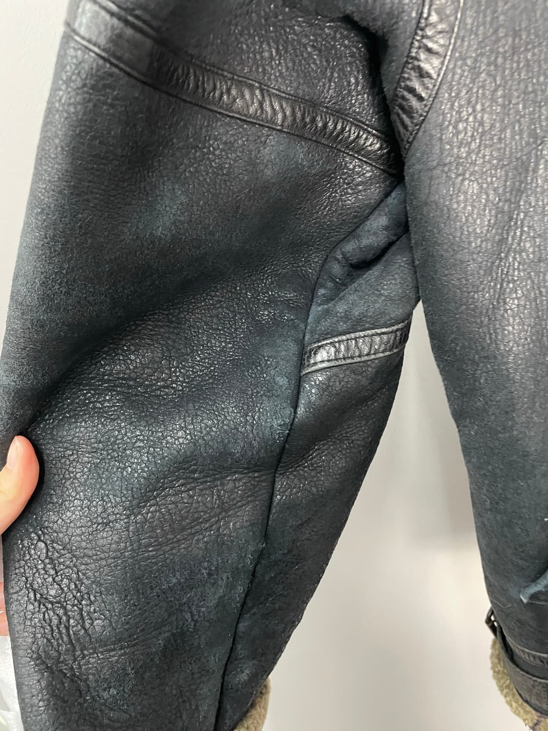 빈티지 양털 가죽 무스탕 자켓 H1562 상품이미지6