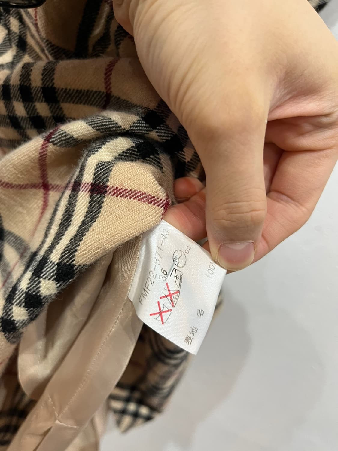 버버리 노바체크 퓨어울 원피스 Made in JAPAN  상품이미지8
