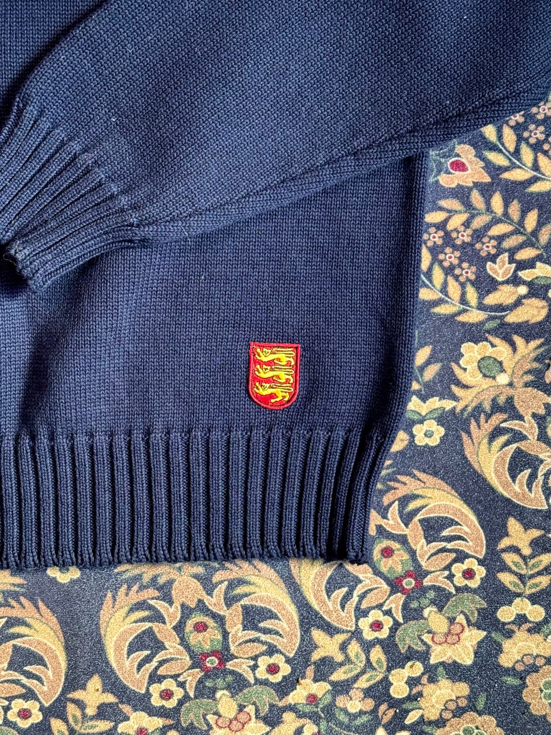 건지 울른스 래글런 홀가먼트 크루넥 스웨터 니트 상품이미지4